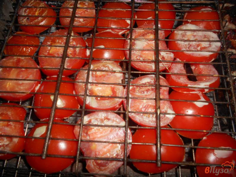 Фото приготовление рецепта: Шашлык из курицы с помидорами шаг №6