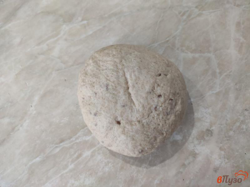 Фото приготовление рецепта: Цельнозерновой хлеб с семенами льна шаг №6