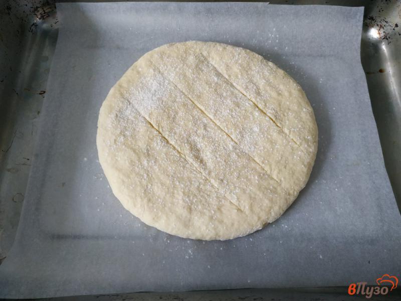 Фото приготовление рецепта: Бездрожжевой хлеб шаг №7
