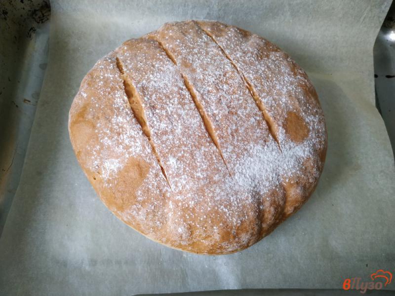 Фото приготовление рецепта: Бездрожжевой хлеб шаг №8