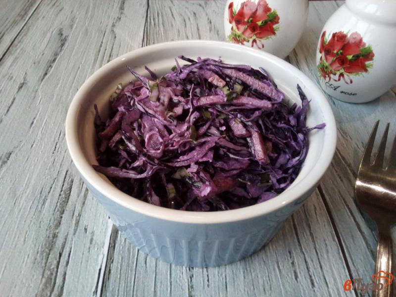 Фото приготовление рецепта: Салат из краснокочанной капусты шаг №5