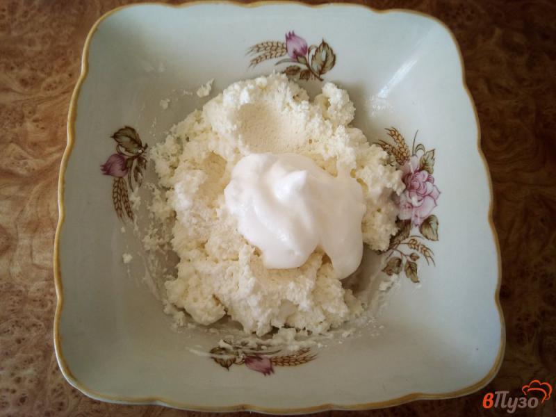 Фото приготовление рецепта: Творожная запеканка с кокосовой мукой шаг №3