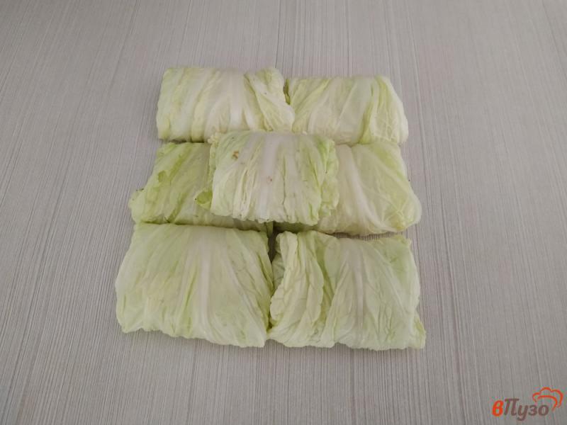Фото приготовление рецепта: Шницель из пекинской капусты шаг №4