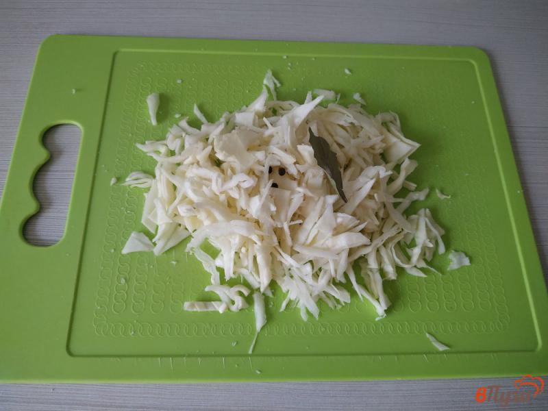 Фото приготовление рецепта: Запечённая капуста с куриным мясом в горшочке шаг №2