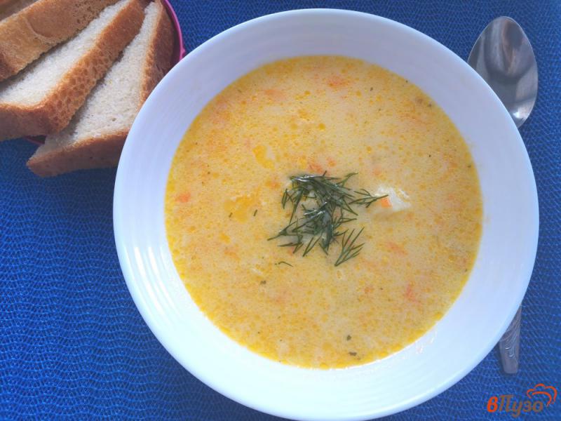 Фото приготовление рецепта: Суп с плавленным сыром шаг №8