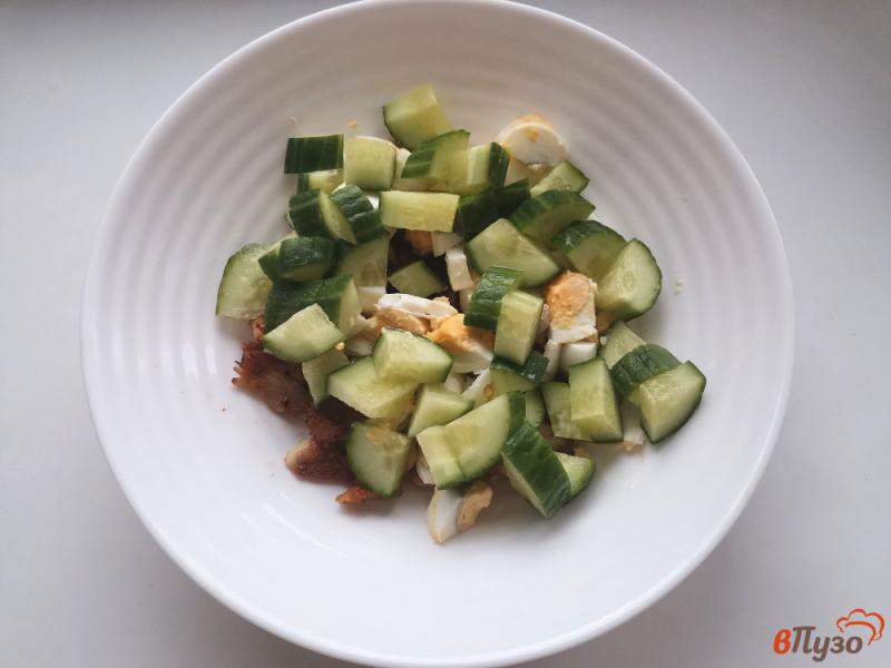 Фото приготовление рецепта: Овощной салат с курицей шаг №4