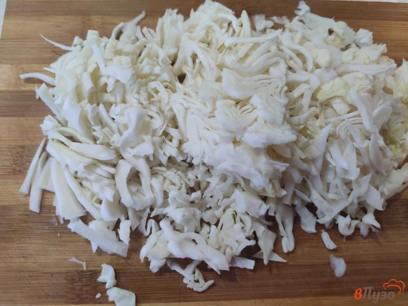 Фото приготовление рецепта: Капустняк со свежей капустой и солёными огурцами шаг №3