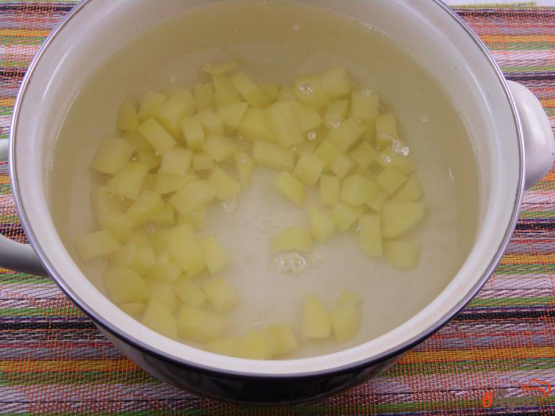 Фото приготовление рецепта: Суп с фрикадельками и двумя видами фасоли шаг №3