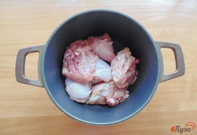 Фото приготовление рецепта: Гуляш из курицы с лапшой шаг №1