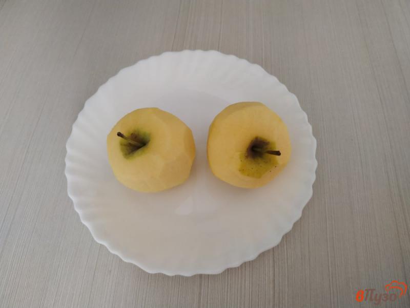 Фото приготовление рецепта: Яблочные оладьи без яиц шаг №1