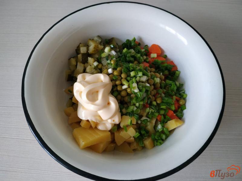 Фото приготовление рецепта: Салат вегетарианский шаг №6