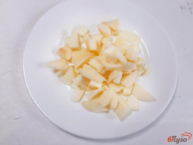 Фото приготовление рецепта: Оладьи с кокосовой стружкой и яблоками шаг №1