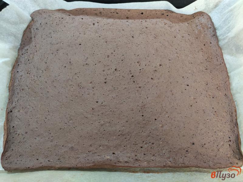 Фото приготовление рецепта: Шоколадный торт с заварным кремом шаг №6
