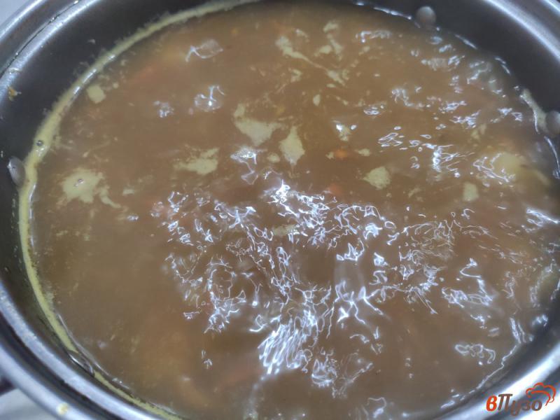 Фото приготовление рецепта: Суп со свининой и рисом шаг №5