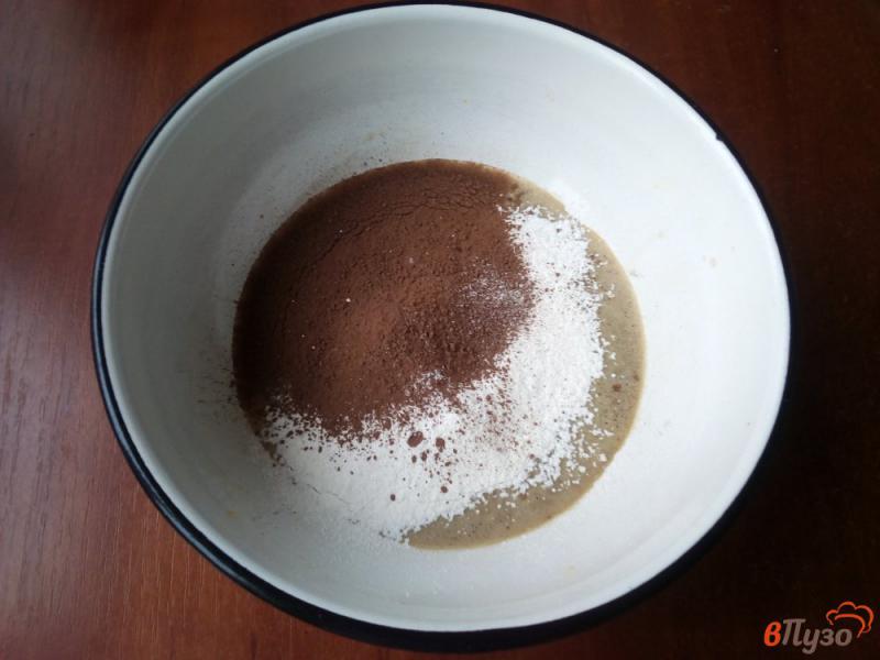 Фото приготовление рецепта: Шоколадно-кофейные блинчики шаг №8