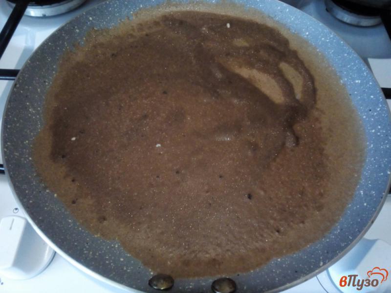 Фото приготовление рецепта: Шоколадно-кофейные блинчики шаг №10
