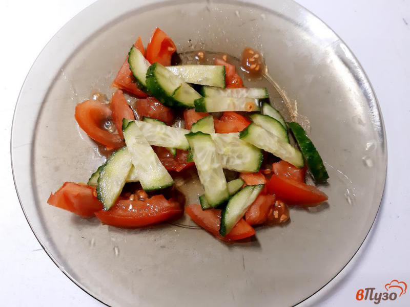 Фото приготовление рецепта: Греческий салат шаг №4