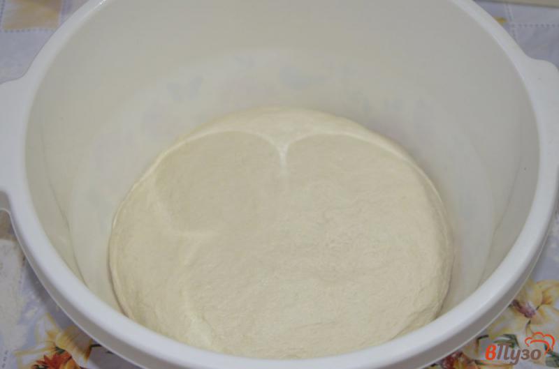 Фото приготовление рецепта: Постное дрожжевое тесто на живых дрожжах для пирогов, пирожков, пиццы шаг №5
