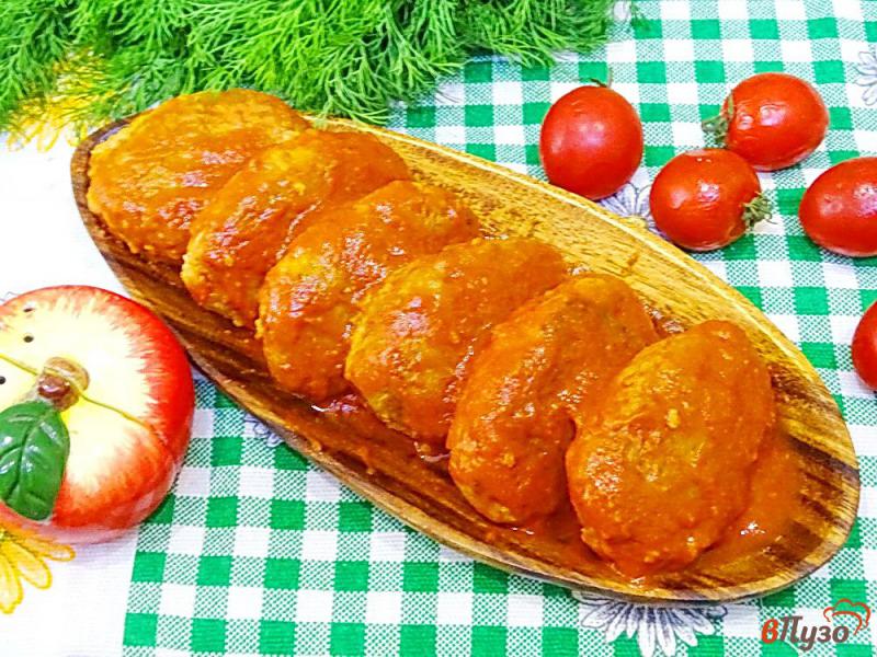Фото приготовление рецепта: Гречаники с томатом шаг №8