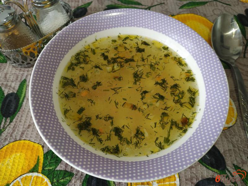 Фото приготовление рецепта: Постный пшенный суп шаг №7