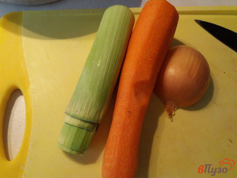 Фото приготовление рецепта: Суп овощной со свининой шаг №3