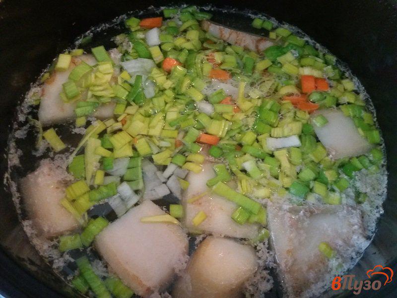 Фото приготовление рецепта: Суп овощной со свининой шаг №5