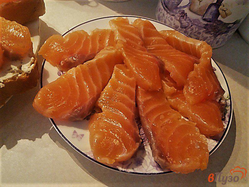 Фото приготовление рецепта: Слабосоленая семга в мандариновом маринаде шаг №9