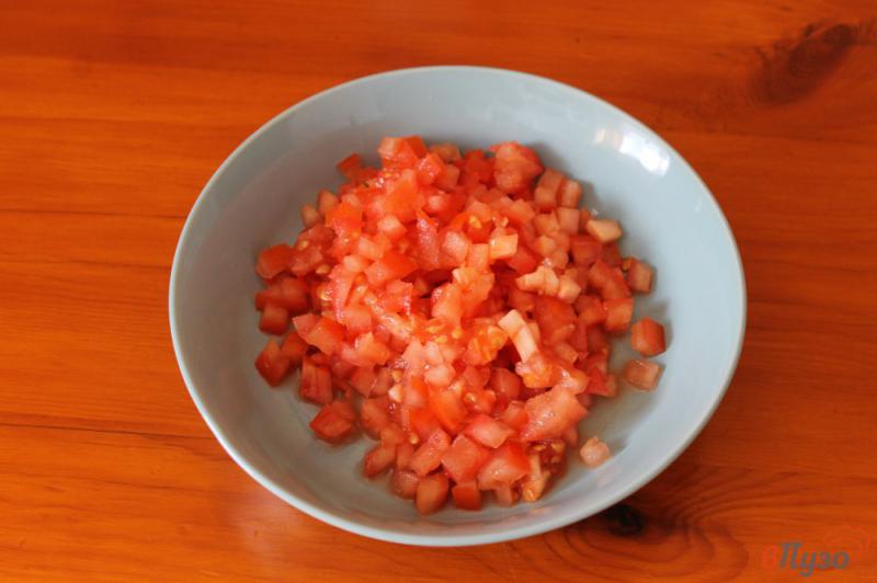 Фото приготовление рецепта: Брускетта с вялеными помидорами и сыром Дор Блю шаг №1