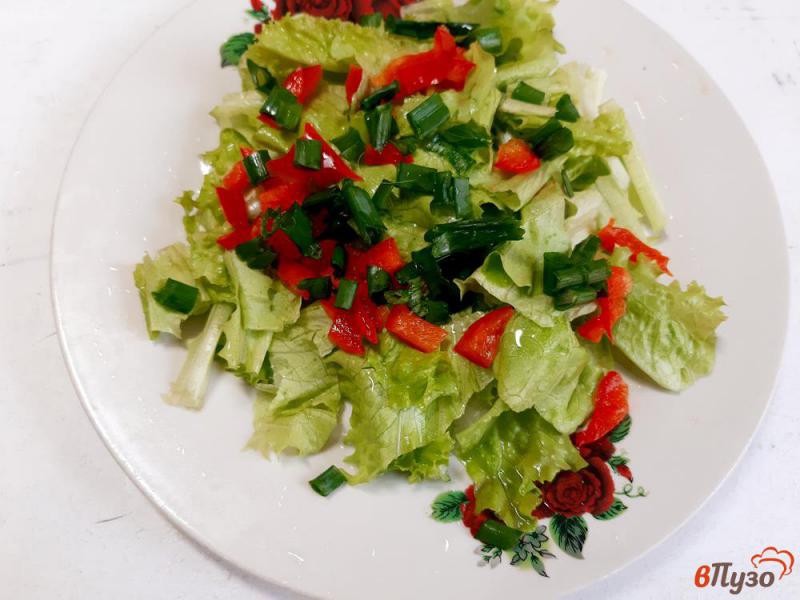 Фото приготовление рецепта: Салат из овощей с фетой шаг №3