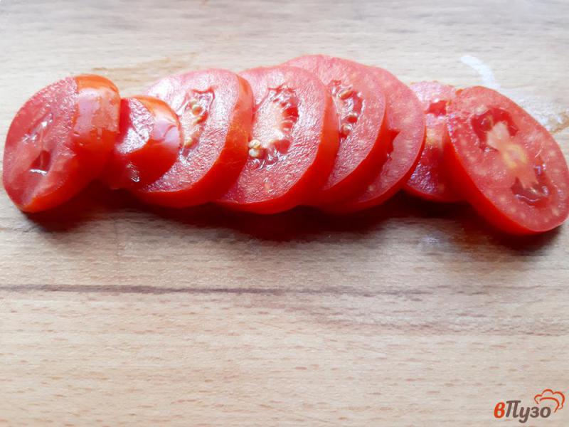 Фото приготовление рецепта: Баклажаны с помидорами в томатном соке шаг №2