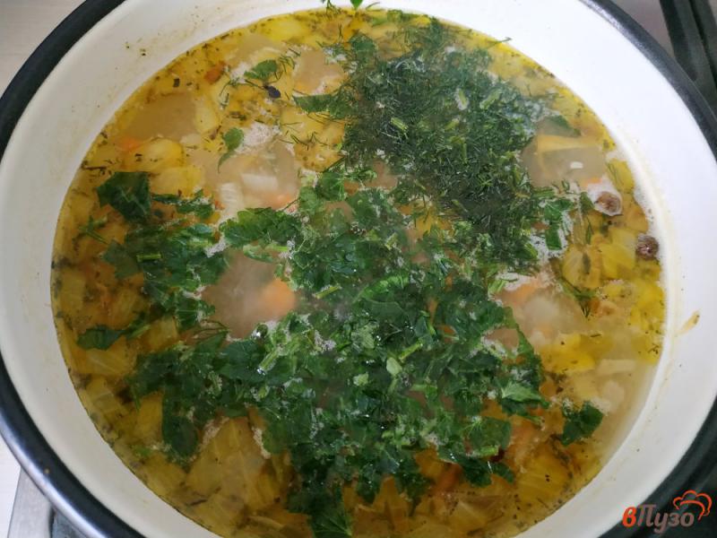 Фото приготовление рецепта: Картофельный суп на рыбном бульоне шаг №6