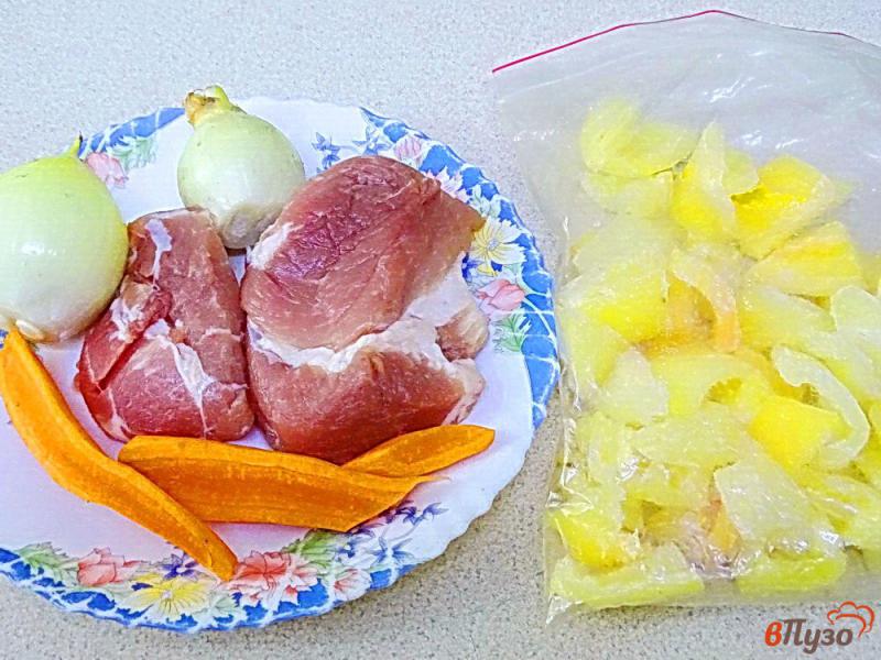 Фото приготовление рецепта: Свинина тушеная с овощами в рукаве для запекания шаг №1