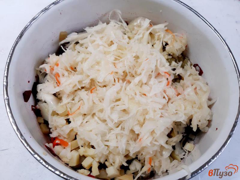 Фото приготовление рецепта: Салат свекольный с корейской морковкой шаг №5
