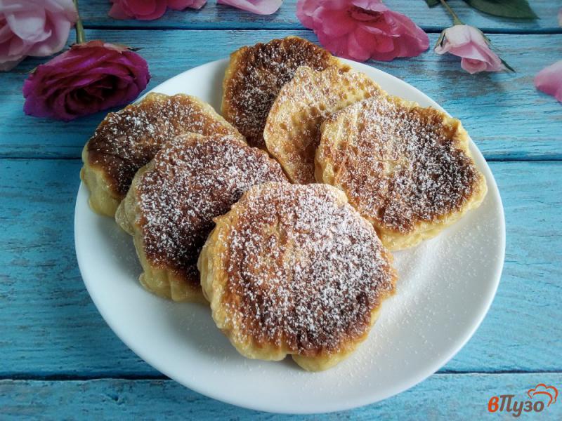 Фото приготовление рецепта: Ленивые пирожки с яблоками шаг №8