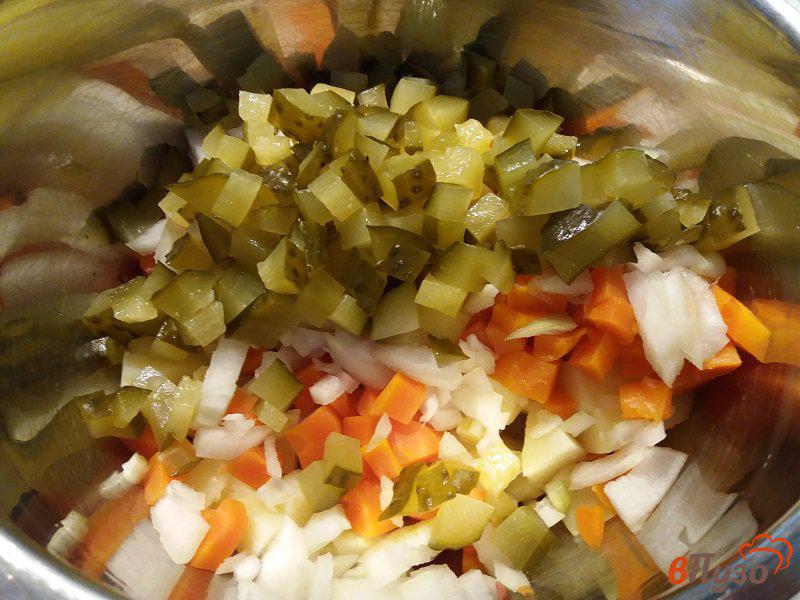 Фото приготовление рецепта: Винегрет из овощей шаг №6