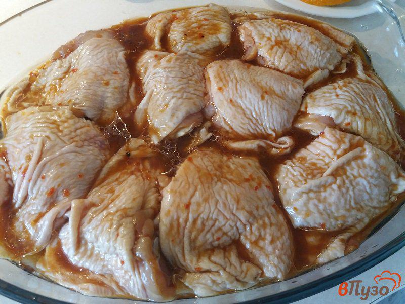 Фото приготовление рецепта: Запеченные куриные бедра в китайском маринаде шаг №4