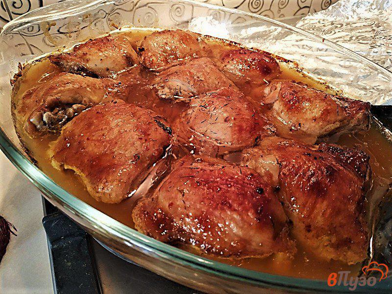 Фото приготовление рецепта: Запеченные куриные бедра в китайском маринаде шаг №6