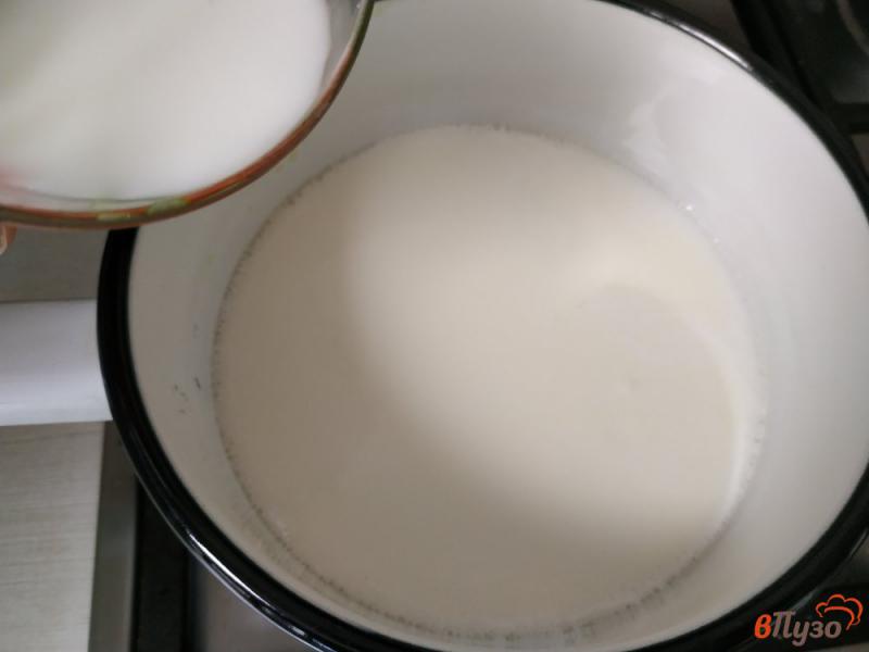 Фото приготовление рецепта: Ванильный молочный кисель шаг №5