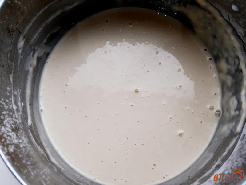 Фото приготовление рецепта: Блины на молоке в шоколаде шаг №4