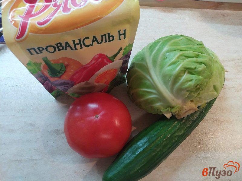 Фото приготовление рецепта: Весенний салат из молодой капусты шаг №1