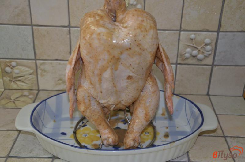 Фото приготовление рецепта: Курица запеченная в горчичном маринаде шаг №4