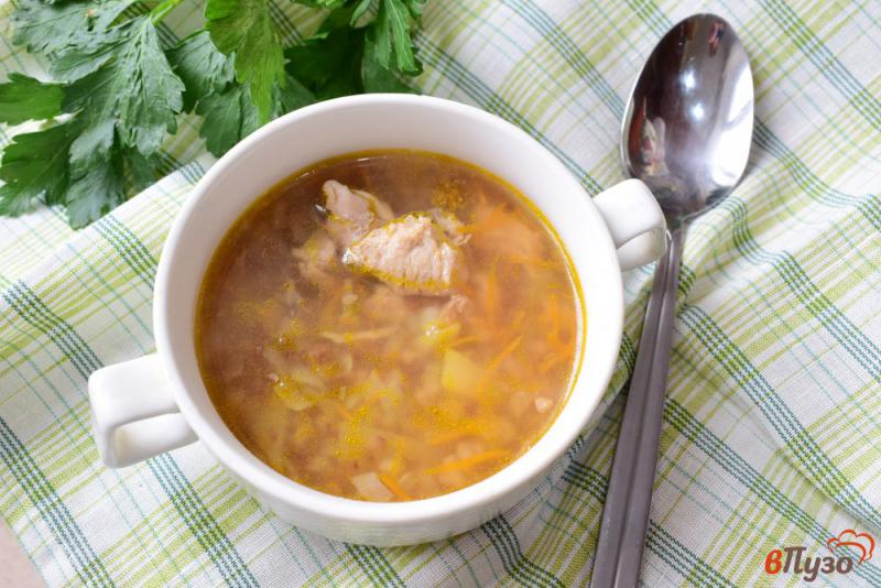 Фото приготовление рецепта: Гречневый суп с курицей шаг №5