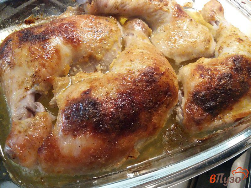 Фото приготовление рецепта: Куриные окорочка в медовой горчице шаг №4