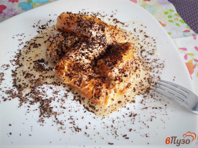 Фото приготовление рецепта: Десерт из тыквы и горького шоколада шаг №10