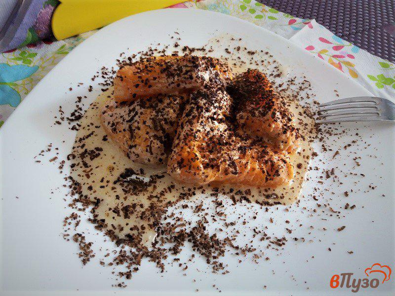 Фото приготовление рецепта: Десерт из тыквы и горького шоколада шаг №9