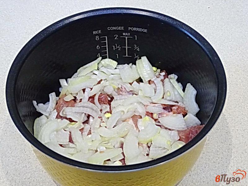 Фото приготовление рецепта: Свинина тушёная в мультиварке шаг №3