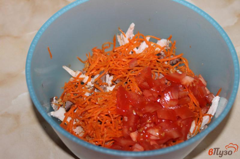 Фото приготовление рецепта: Шаурма по - домашнему с морковью по - корейски шаг №2