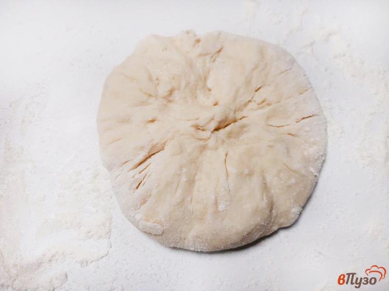 Фото приготовление рецепта: Хачапури с фетой и твердым сыром шаг №10