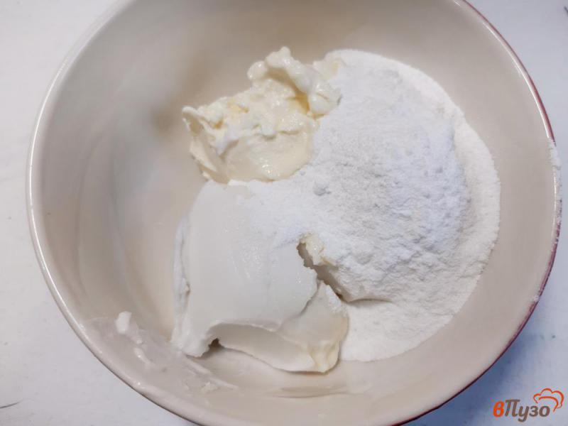 Фото приготовление рецепта: Десерт без выпечки из савоярди с кокосовым маслом шаг №4