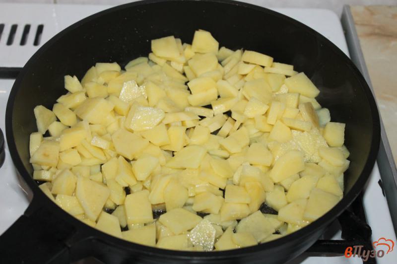 Фото приготовление рецепта: Картошка с грибами и луком шаг №2